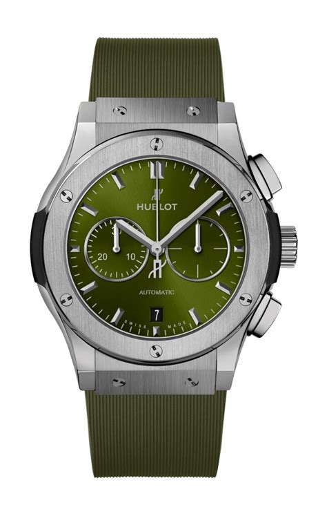 hublot world champion price green color|Classic Fusion Titanium Green 45 mm .